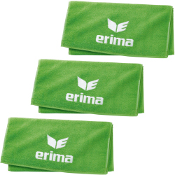 3er Pack erima Handtuch weiß/grün 100x50 cm