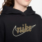 NIKE Sportswear Club Fleece Hoodie Kinder 010 - black/sail/parachute beige XS (122-128 cm)