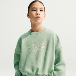 NIKE Sportswear Club Fleece Boxy Sweatshirt Mädchen 006 - steam S (128-137 cm)