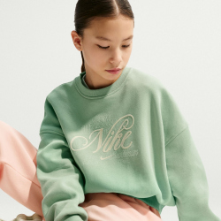 NIKE Sportswear Club Fleece Boxy Sweatshirt Mädchen 006 - steam S (128-137 cm)