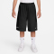NIKE Sportswear Dri-FIT Fleece Shorts Mädchen 010 - black/white XS (122-128 cm)