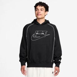 NIKE Sportswear Air Fleece Hoodie Herren 010 - black/white/white S