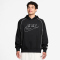 NIKE Sportswear Air Fleece Hoodie Herren 010 - black/white/white S