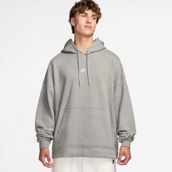 NIKE Sportswear Club French Terry Oversize Hoodie Herren 063 - dk grey heather/lt smoke grey/white XS