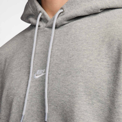 NIKE Sportswear Club French Terry Oversize Hoodie Herren 063 - dk grey heather/lt smoke grey/white XS