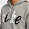 NIKE Sportswear Club Fleece Kapuzenjacke Herren 063 - dk grey heather/lt smoke grey/white XS