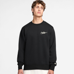NIKE Sportswear Club Fleece Sweatshirt Herren 010 - black/white S