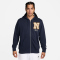NIKE Sportswear Club French Terry Kapuzenjacke Herren 451 - obsidian/lt khaki XS