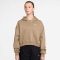 NIKE Sportswear Phoenix Fleece Oversize Cropped Henley Hoodie Damen 286 - linen/sail XS