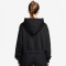 NIKE Sportswear Phoenix Fleece Oversize Cropped Henley Hoodie Damen 010 - black/sail S