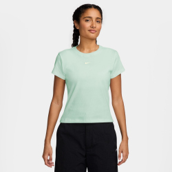 NIKE Sportswear Rib T-Shirt Damen 394 - barely green/sail S