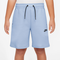 NIKE Sportswear Tech Fleece Shorts Jungen 407 - hydrogen blue/black XS (122-128 cm)