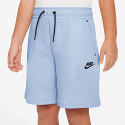 NIKE Sportswear Tech Fleece Shorts Jungen 407 - hydrogen blue/black XS (122-128 cm)