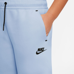 NIKE Sportswear Tech Fleece Shorts Jungen 407 - hydrogen blue/black XS (122-128 cm)