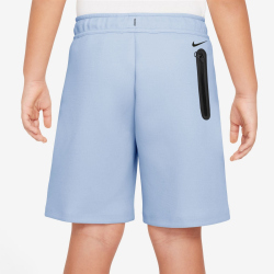 NIKE Sportswear Tech Fleece Shorts Jungen 407 - hydrogen blue/black XS (122-128 cm)