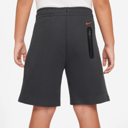 NIKE Sportswear Tech Fleece Shorts Jungen 061 - anthracite/turf orange XS (122-128 cm)