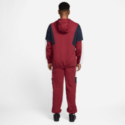 NIKE Club Fleece Kapuzen-Trainingsanzug Herren 613 - team crimson/white/obsidian/white S