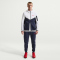 NIKE Tech Fleece Windrunner Kapuzenjacke 100 - white/obsidian/speed red XS