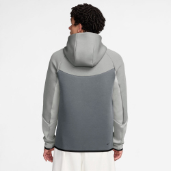 NIKE Tech Fleece Windrunner Kapuzenjacke 077 - lt smoke grey/cool grey/photon dust/volt S