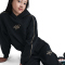 NIKE Sportswear Club Fleece Oversize Jogginghose Mädchen 010 - black/metallic gold XS (122-128 cm)