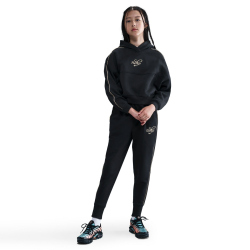 NIKE Sportswear Club Fleece Boxy Hoodie Mädchen 010 - black/metallic gold XL (156-166 cm)