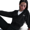 NIKE Sportswear Fleece Strickjacke Mädchen 010 - black/white L (146-156 cm)