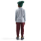 NIKE Sportswear Club Fleece Brand Energy Jogginghose Kinder 619 - dark team red/dark team red/black S (128-137 cm)