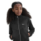 NIKE Sportswear Knit Trainingsjacke Mädchen 010 - black/black/white S (128-137 cm)