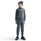 NIKE Sportswear Club Fleece Kapuzen-Trainingsanzug Kinder 084 - smoke grey/smoke grey/game royal/white M (137-147 cm)