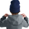 NIKE Sportswear Club Fleece Kapuzen-Trainingsanzug Kinder 084 - smoke grey/smoke grey/game royal/white M (137-147 cm)