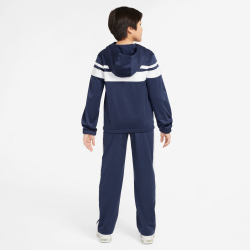 NIKE Sportswear Dri-FIT Kapuzen-Trainingsanzug Kinder 410 - midnight navy/white/white M (137-147 cm)