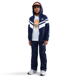 NIKE Sportswear Dri-FIT Kapuzen-Trainingsanzug Kinder 410 - midnight navy/white/white M (137-147 cm)