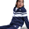 NIKE Sportswear Dri-FIT Kapuzen-Trainingsanzug Kinder 410 - midnight navy/white/white M (137-147 cm)