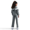 NIKE Sportswear Dri-FIT Kapuzen-Trainingsanzug Kinder 084 - smoke grey/white/white S (128-137 cm)