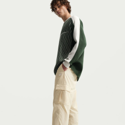 NIKE Club Woven Cargohose Herren 229 - lt khaki/white M