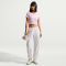 NIKE Sportswear Chill Knit Cropped T-Shirt Damen 665 - pink foam/sail XS