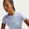 NIKE Sportswear Chill Knit Cropped T-Shirt Damen 407 - hydrogen blue/sail XS