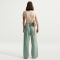 NIKE Sportswear Chill Knit Cropped T-Shirt Damen 287 - linen/sail XS