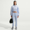 NIKE Sportswear Phoenix Mid-Rise Fleece Jogginghose Damen 407 - hydrogen blue/sail S