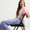 NIKE Sportswear Club Fleece Wide Leg Jogginghose Mädchen 569 - light thistle/white XS (122-128 cm)
