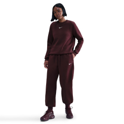 NIKE Sportswear Phoenix Fleece High-Waist Oversize Jogginghose Damen 653 - burgundy crush/sail XL