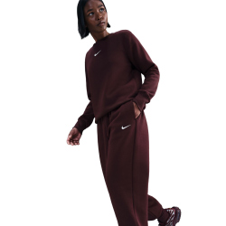 NIKE Sportswear Phoenix Fleece High-Waist Oversize Jogginghose Damen 653 - burgundy crush/sail XL