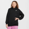 NIKE Sportswear Club Fleece Oversize Hoodie Kinder 010 - black/white XS (122-128 cm)
