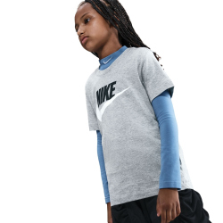 NIKE Sportswear T-Shirt Kinder 064 - dk grey heather/black/white XL (158-170 cm)