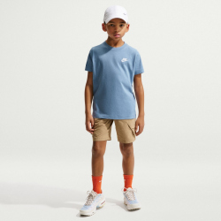 NIKE Sportswear T-Shirt Kinder 486 - work blue/white S (128-137 cm)