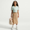 NIKE Sportswear T-Shirt Kinder 394 - barely green/white S (128-137 cm)