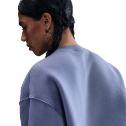 NIKE Sportswear Phoenix Fleece Oversize Crew Neck Sweatshirt Damen 499 - world indigo/sail XS