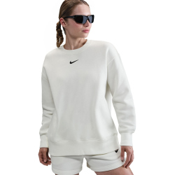 NIKE Sportswear Phoenix Fleece Oversize Crew Neck Sweatshirt Damen 133 - sail/black XS