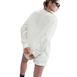 NIKE Sportswear Phoenix Fleece Oversize Crew Neck Sweatshirt Damen 133 - sail/black XS