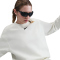 NIKE Sportswear Phoenix Fleece Oversize Crew Neck Sweatshirt Damen 133 - sail/black XS